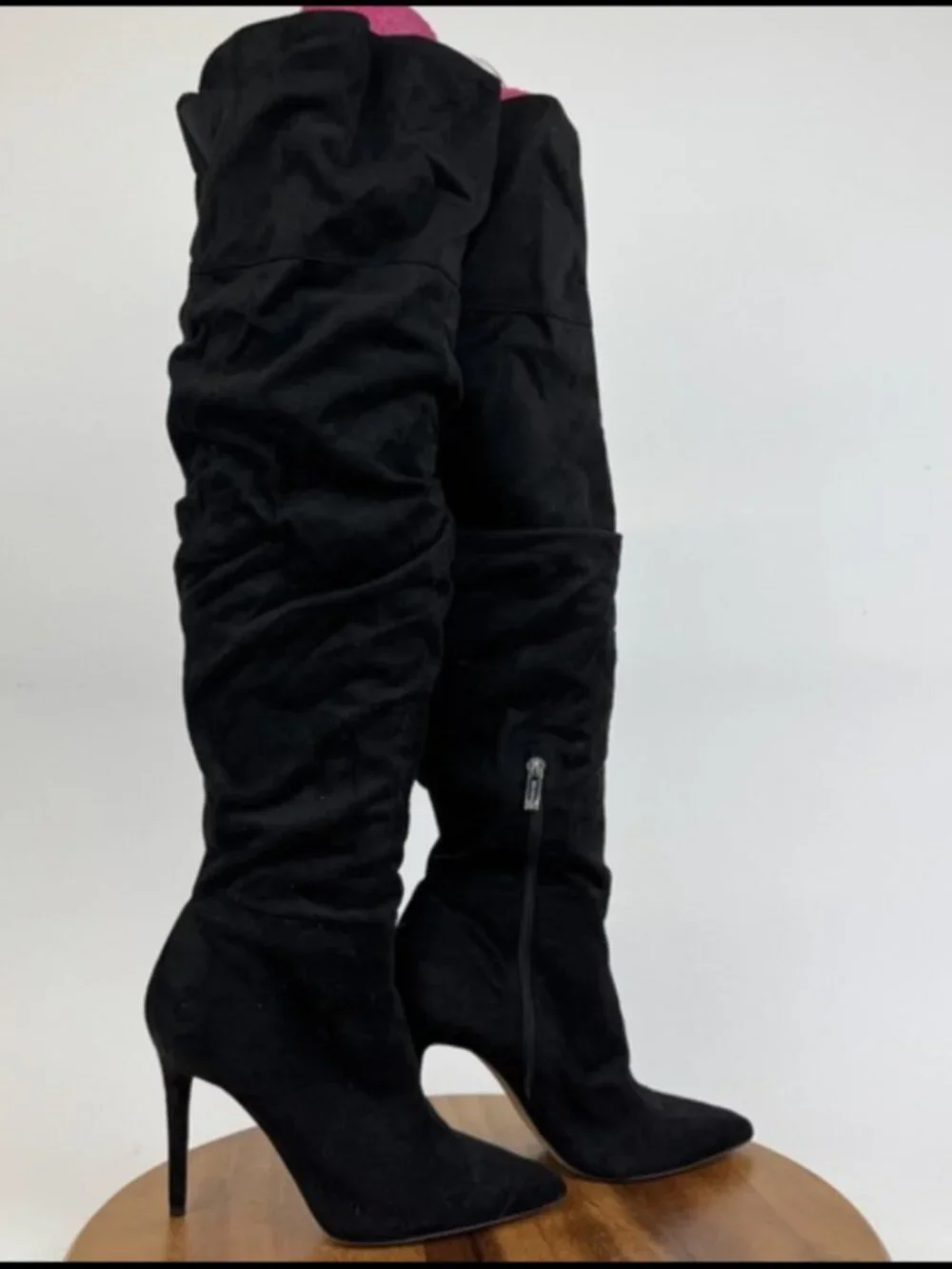 Jessica Simpson JS-LADEE Black Over the Knee Stiletto Boots 9.5